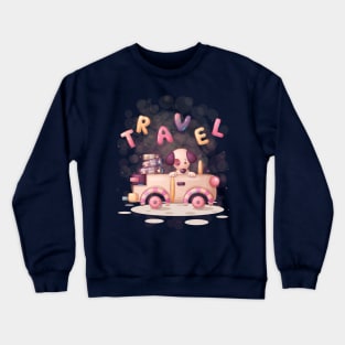 Travel Buddy - Dog Car Crewneck Sweatshirt